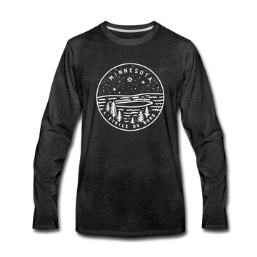 Minnesota Long Sleeve T-Shirt - State Design Unisex Minnesota Long Sleeve Shirt - charcoal gray