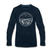 Minnesota Long Sleeve T-Shirt - State Design Unisex Minnesota Long Sleeve Shirt - deep navy