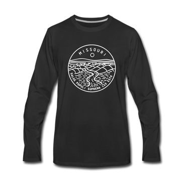 Missouri Long Sleeve T-Shirt - State Design Unisex Missouri Long Sleeve Shirt - black