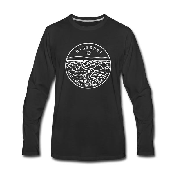 Missouri Long Sleeve T-Shirt - State Design Unisex Missouri Long Sleeve Shirt - black