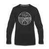 Nevada Long Sleeve T-Shirt - State Design Unisex Nevada Long Sleeve Shirt - black