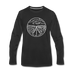 Nevada Long Sleeve T-Shirt - State Design Unisex Nevada Long Sleeve Shirt - black