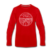 Nevada Long Sleeve T-Shirt - State Design Unisex Nevada Long Sleeve Shirt - red