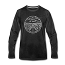 Nevada Long Sleeve T-Shirt - State Design Unisex Nevada Long Sleeve Shirt - charcoal gray