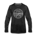 Nevada Long Sleeve T-Shirt - State Design Unisex Nevada Long Sleeve Shirt - charcoal gray