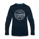 Nevada Long Sleeve T-Shirt - State Design Unisex Nevada Long Sleeve Shirt - deep navy