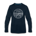 Nevada Long Sleeve T-Shirt - State Design Unisex Nevada Long Sleeve Shirt - deep navy