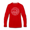 North Dakota Long Sleeve T-Shirt - State Design Unisex North Dakota Long Sleeve Shirt - red
