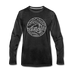 North Dakota Long Sleeve T-Shirt - State Design Unisex North Dakota Long Sleeve Shirt - charcoal gray