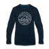 North Dakota Long Sleeve T-Shirt - State Design Unisex North Dakota Long Sleeve Shirt - deep navy