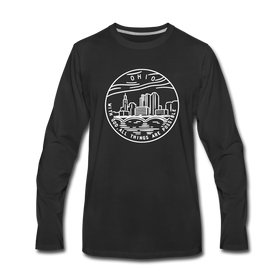 Ohio Long Sleeve T-Shirt - State Design Unisex Ohio Long Sleeve Shirt - black
