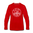 Ohio Long Sleeve T-Shirt - State Design Unisex Ohio Long Sleeve Shirt - red