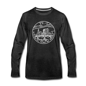 Ohio Long Sleeve T-Shirt - State Design Unisex Ohio Long Sleeve Shirt - charcoal gray