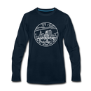 Ohio Long Sleeve T-Shirt - State Design Unisex Ohio Long Sleeve Shirt - deep navy