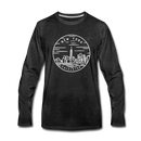 New York Long Sleeve T-Shirt - State Design Unisex New York Long Sleeve Shirt - charcoal gray