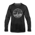 New York Long Sleeve T-Shirt - State Design Unisex New York Long Sleeve Shirt - charcoal gray