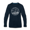 New York Long Sleeve T-Shirt - State Design Unisex New York Long Sleeve Shirt - deep navy