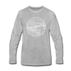 Oregon Long Sleeve T-Shirt - State Design Unisex Oregon Long Sleeve Shirt - heather gray