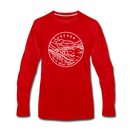 Oregon Long Sleeve T-Shirt - State Design Unisex Oregon Long Sleeve Shirt - red