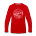 Oregon Long Sleeve T-Shirt - State Design Unisex Oregon Long Sleeve Shirt - red