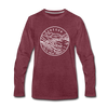 Oregon Long Sleeve T-Shirt - State Design Unisex Oregon Long Sleeve Shirt - heather burgundy