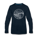 Oregon Long Sleeve T-Shirt - State Design Unisex Oregon Long Sleeve Shirt - deep navy