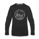 South Dakota Long Sleeve T-Shirt - State Design Unisex South Dakota Long Sleeve Shirt - black