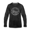 South Dakota Long Sleeve T-Shirt - State Design Unisex South Dakota Long Sleeve Shirt - charcoal gray