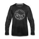 South Dakota Long Sleeve T-Shirt - State Design Unisex South Dakota Long Sleeve Shirt - charcoal gray