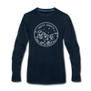 South Dakota Long Sleeve T-Shirt - State Design Unisex South Dakota Long Sleeve Shirt - deep navy