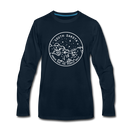 South Dakota Long Sleeve T-Shirt - State Design Unisex South Dakota Long Sleeve Shirt - deep navy