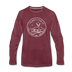 Pennsylvania Long Sleeve T-Shirt - State Design Unisex Pennsylvania Long Sleeve Shirt - heather burgundy