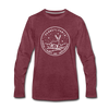 Pennsylvania Long Sleeve T-Shirt - State Design Unisex Pennsylvania Long Sleeve Shirt - heather burgundy
