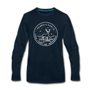 Pennsylvania Long Sleeve T-Shirt - State Design Unisex Pennsylvania Long Sleeve Shirt - deep navy