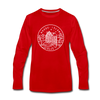 Rhode Island Long Sleeve T-Shirt - State Design Unisex Rhode Island Long Sleeve Shirt - red