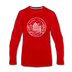 Rhode Island Long Sleeve T-Shirt - State Design Unisex Rhode Island Long Sleeve Shirt - red