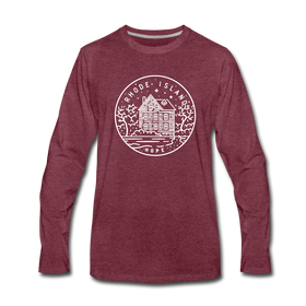Rhode Island Long Sleeve T-Shirt - State Design Unisex Rhode Island Long Sleeve Shirt