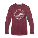 South Carolina Long Sleeve T-Shirt - State Design Unisex South Carolina Long Sleeve Shirt - heather burgundy