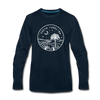 South Carolina Long Sleeve T-Shirt - State Design Unisex South Carolina Long Sleeve Shirt - deep navy