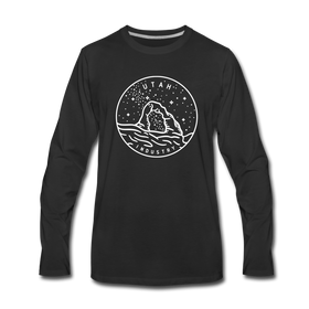 Utah Long Sleeve T-Shirt - State Design Unisex Utah Long Sleeve Shirt - black