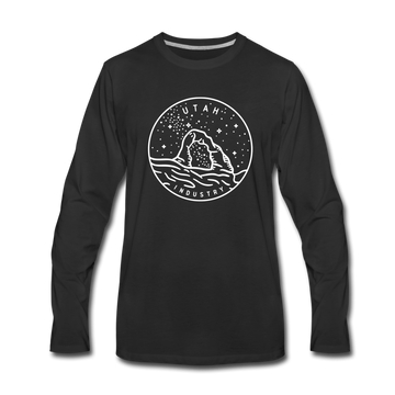 Utah Long Sleeve T-Shirt - State Design Unisex Utah Long Sleeve Shirt - black