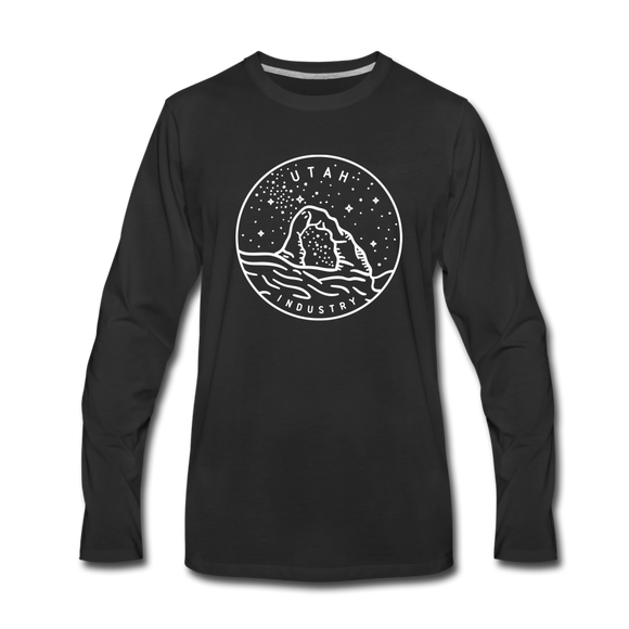 Utah Long Sleeve T-Shirt - State Design Unisex Utah Long Sleeve Shirt - black