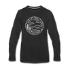 North Carolina Long Sleeve T-Shirt - State Design Unisex North Carolina Long Sleeve Shirt - black