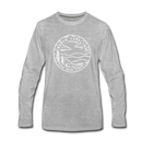 North Carolina Long Sleeve T-Shirt - State Design Unisex North Carolina Long Sleeve Shirt - heather gray