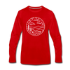 North Carolina Long Sleeve T-Shirt - State Design Unisex North Carolina Long Sleeve Shirt - red