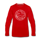 North Carolina Long Sleeve T-Shirt - State Design Unisex North Carolina Long Sleeve Shirt - red