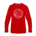 North Carolina Long Sleeve T-Shirt - State Design Unisex North Carolina Long Sleeve Shirt - red