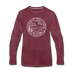 North Carolina Long Sleeve T-Shirt - State Design Unisex North Carolina Long Sleeve Shirt - heather burgundy