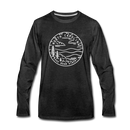 North Carolina Long Sleeve T-Shirt - State Design Unisex North Carolina Long Sleeve Shirt - charcoal gray