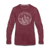 Oklahoma Long Sleeve T-Shirt - State Design Unisex Oklahoma Long Sleeve Shirt - heather burgundy